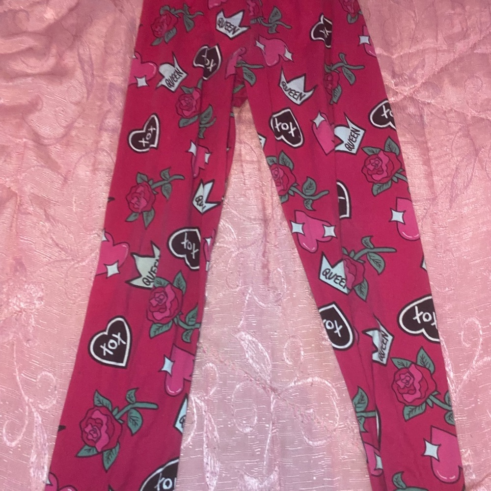 Betsey Johnson Pink Floral Leggings